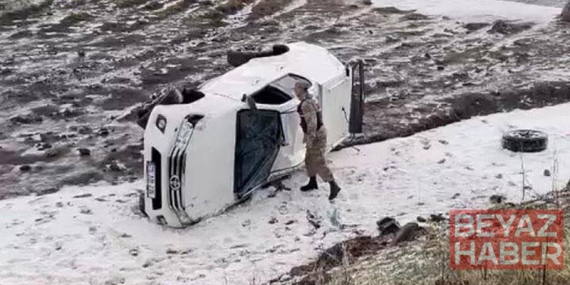 Ardahan’da askeri araç devrildi: 2 astsubay yaralandı
