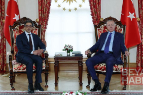 Cumhurbaşkanı Erdoğan, BAE Devlet Başkanı yardımcısı Şeyh Mansur Bin Zayid Al Nahyan’ı kabul etti