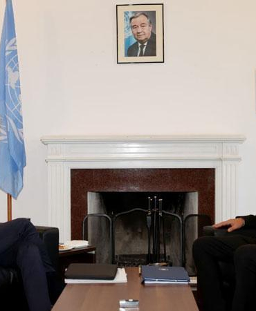 KKTC Cumhurbaşkanı Erhürman ile GKRY lideri Hristodulidis bir araya geldi