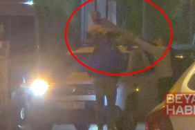 Otomobili durdurup üzerine çıktı; o anlar kamerada