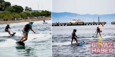 Bodrum’da su jeti, flyboard ve motosurf yarışları nefes kesti