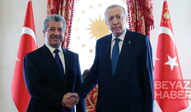 Cumhurbaşkanı Erdoğan, Irak Kürt Bölgesel Yönetimi Başbakanı Mesrur Barzani