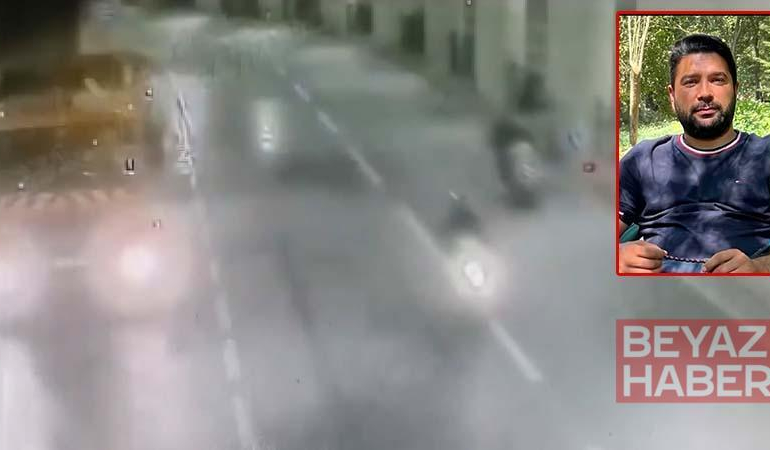 Taksim’de motosikletiyle duvara çarpan Ömer