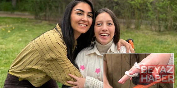 Bahar, annesinin geliştirdiği aparatla elini kullanmaya başladı