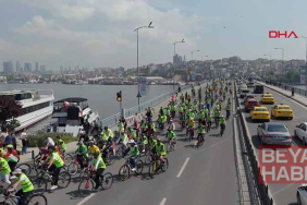 Gazze için yüzlerce kişi pedal çevirdi