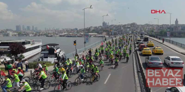 Gazze için yüzlerce kişi pedal çevirdi