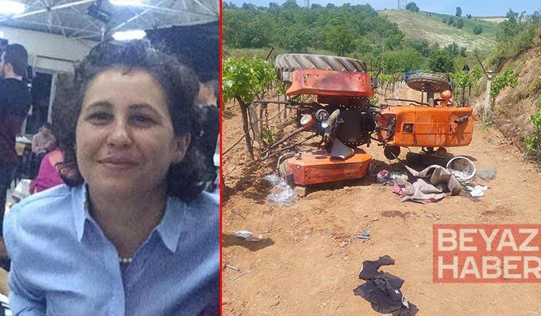 Traktör şarampole yuvarlandı; sürücü yaralandı, eşi öldü