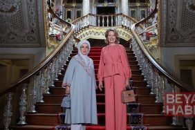 Emine Erdoğan, Belçika Kraliçesi Mathilde ile bir araya geldi