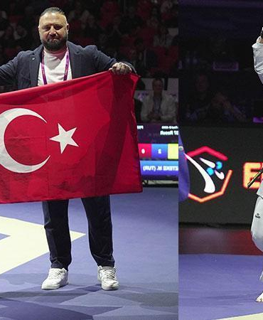 Para tekvandocu Mahmut Bozteke ve Gamze Özcan Avrupa Şampiyonası’nda altın madalya kazandı