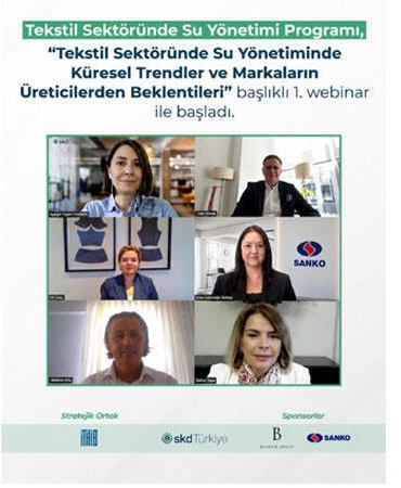 ‘Tekstil Sektöründe Su Yönetimi’ programı ilk webinarı ile başladı