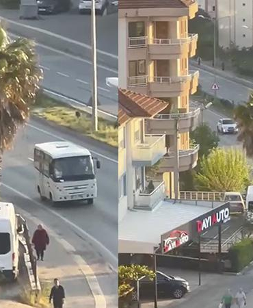 Trafikte geri geri giden minibüsün sürücüsüne 20 bin TL ceza