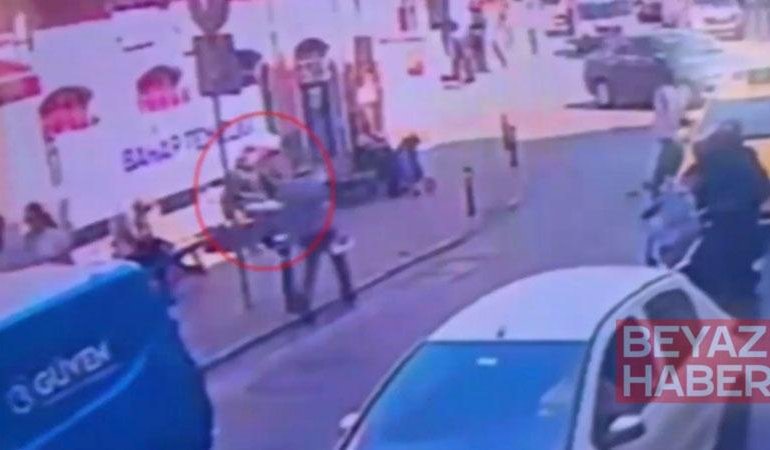 Kasımpaşa’da bankta oturan kişiyi