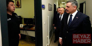 Bakan Çiftçi, polis merkezi amirliğini ziyaret etti