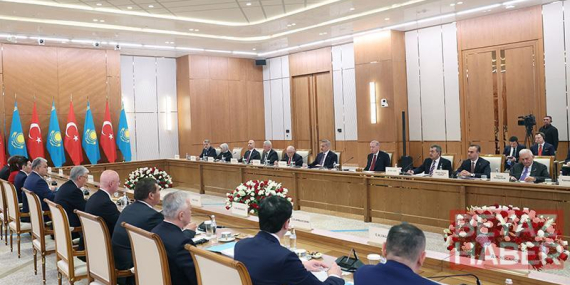 Cumhurbaşkanı Erdoğan, Türkiye-Kazakistan Yüksek Düzeyli Stratejik İşbirliği Konseyi Altıncı Toplantısı