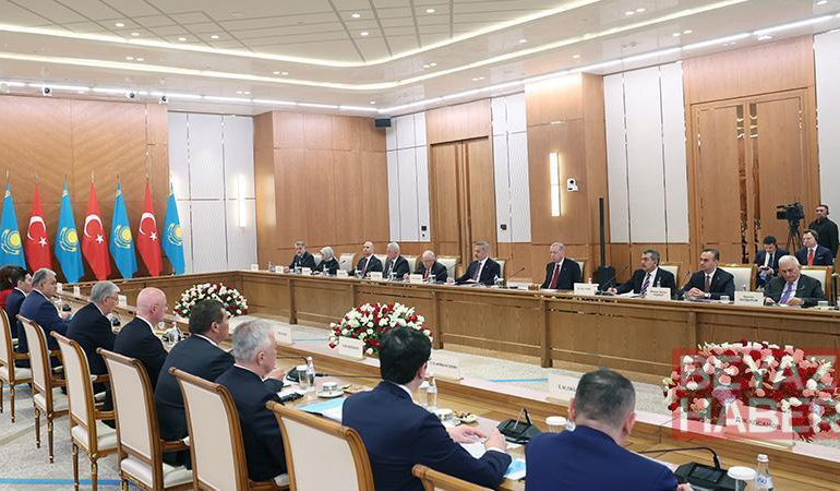 Cumhurbaşkanı Erdoğan, Türkiye-Kazakistan Yüksek Düzeyli Stratejik İşbirliği Konseyi Altıncı Toplantısı