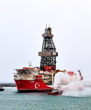 Yıldırım Derin Deniz Sondaj Gemisi, ilk görevi için Filyos Limanı