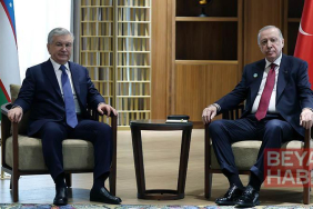 Cumhurbaşkanı Erdoğan, Özbekistan Cumhurbaşkanı Mirziyoyev ile görüştü