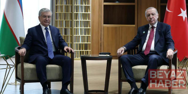 Cumhurbaşkanı Erdoğan, Özbekistan Cumhurbaşkanı Mirziyoyev ile görüştü