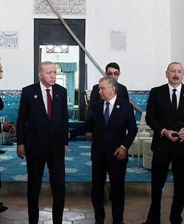 Cumhurbaşkanı Erdoğan, Türkistan’da kültürel gezi programına katıldı