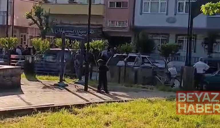 Sokak ortasında tabanca ile vurulan kadın, berber dükkanına sığındı
