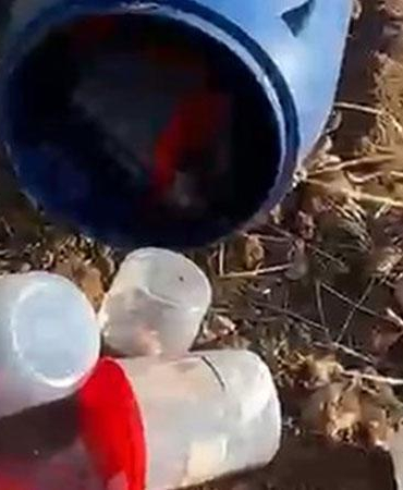 Mezarlıktaki plastik varilde 21 insan cenini bulundu