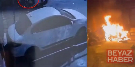 Beyoğlu’nda tartıştığı kişinin motosikletini kundakladı 4 motosiklet yandı:
