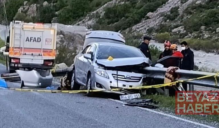 Düğün dönüşü kaza; 1 ölü, 3 yaralı