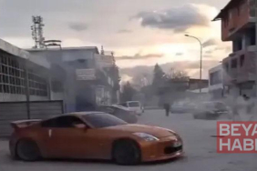 Trafikten menedilen otomobilini aldıktan sonra yine drift yaptı