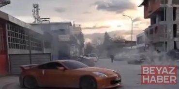 Trafikten menedilen otomobilini aldıktan sonra yine drift yaptı