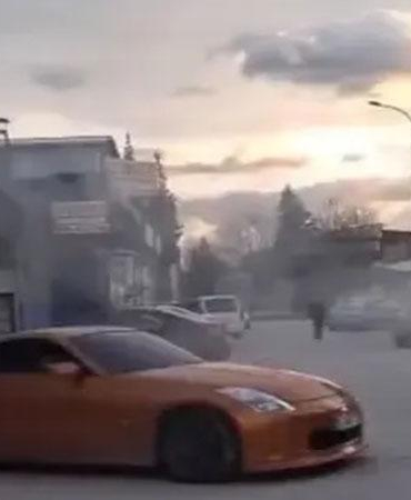 Trafikten menedilen otomobilini aldıktan sonra yine drift yaptı