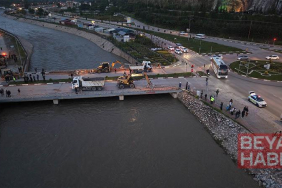 Tokat’ta Çedaş Kavşağı Köprüsü’nün yıkımına başlandı