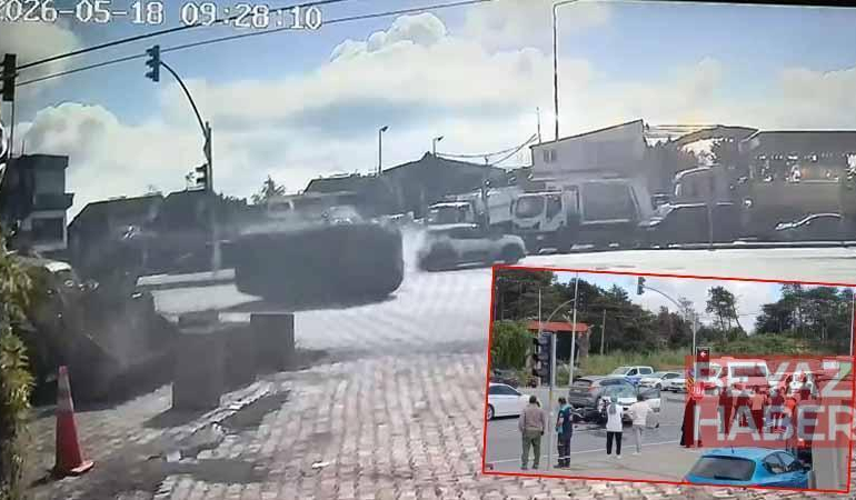 Arnavutköy’de zincirleme kaza kamerada: 1’i ağır 5 yaralı