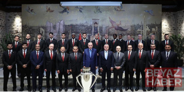 Cumhurbaşkanı Erdoğan, Süper Lig şampiyonu Galatasaray’ı kabul etti