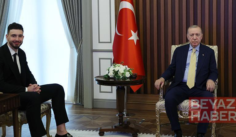 Cumhurbaşkanı Erdoğan, milli basketbolcu Şengün