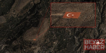 GÖKTÜRK-1 uydusu, Torosların zirvesine işlenen Türk bayrağını görüntüledi