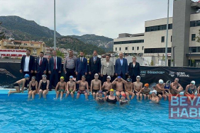 Marmaris’te sporcular için portatif havuz