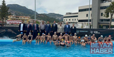 Marmaris’te sporcular için portatif havuz
