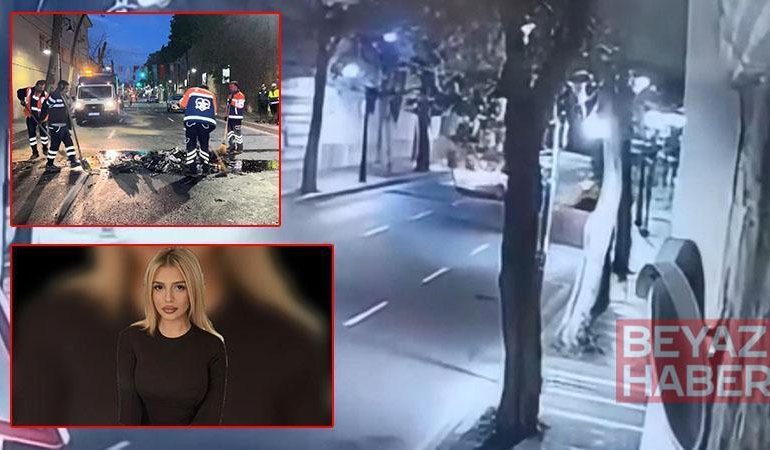 Beşiktaş’ta 9 kişinin yaralandığı kazada üniversite öğrencisi Betül hayatını kaybetti; kaza kamerada