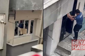Kağıthane’de sinir krizi geçirdi evin camlarını kırıp eşyaları sokağa attı
