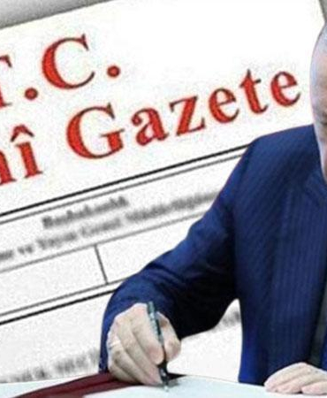Cumhurbaşkanlığı tarafından yapılan atamalar Resmi Gazete’de