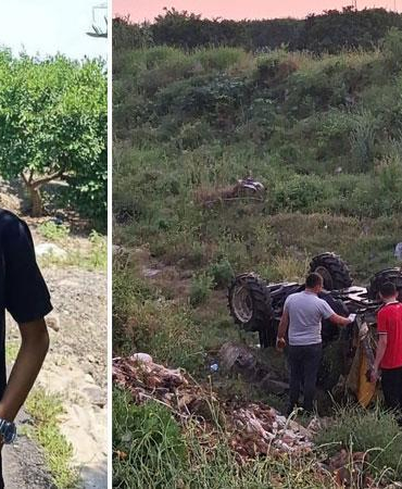 Devrilen traktörün altında yaşamını yitirdi
