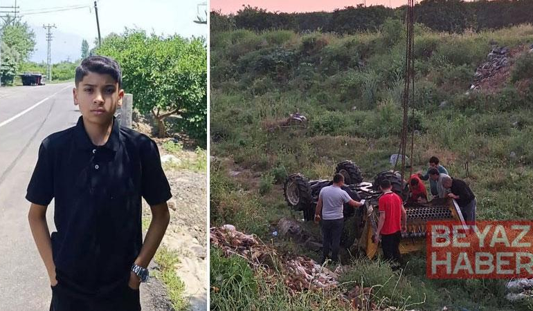 Devrilen traktörün altında yaşamını yitirdi