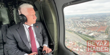 Vali Gül, bayram tatilinin ilk gününde İstanbul trafiğini havadan denetledi