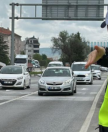 Kütahya trafiğinde bayram yoğunluğu