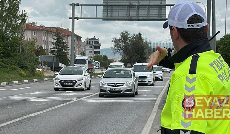 Kütahya trafiğinde bayram yoğunluğu