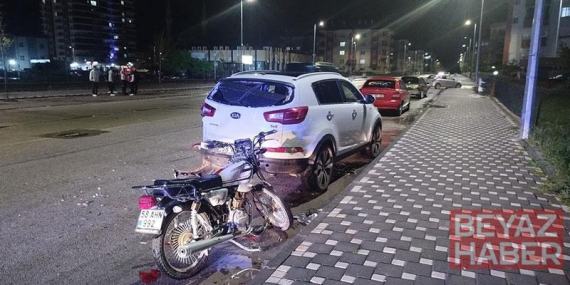Motosiklet park halindeki cipe çarptı: 1 ölü, 1 yaralı