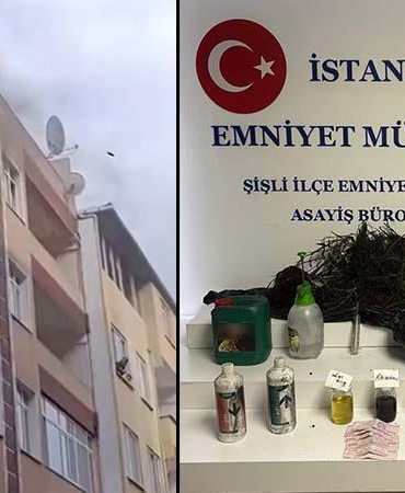 Şişli’de yangın ihbarına gittiler uyuşturucu serası buldular; değeri yarım milyon lira