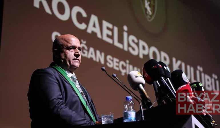Recep Durul, yeniden Kocaelispor başkanlığına seçildi