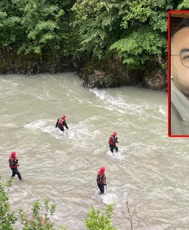 Derede balık avlarken yeğeniyle akıntıya kapılan kişiyi arama çalışmaları 3’üncü günde