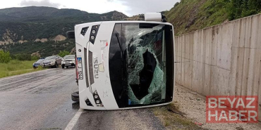 Tokat’ta midibüs ile itfaiye aracı çarpıştı: 4 yaralı